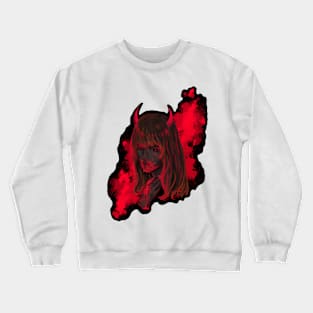 Devil girl (background) Crewneck Sweatshirt